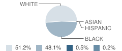 Grenada Middle School Student Race Distribution