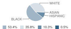 Byhalia Elementary / Middle School Student Race Distribution