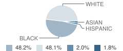 Tupelo High School Student Race Distribution