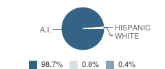 Browning Middle School Student Race Distribution