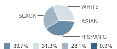 Long Branch Middle School Student Race Distribution