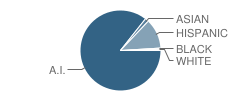 Cubero Elementary School Student Race Distribution