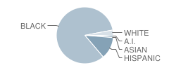 Arts and Science Preparatory Academy Student Race Distribution