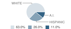 Hydro-Eakly Middle School Student Race Distribution