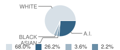 Valliant Middle School Student Race Distribution