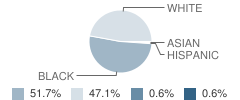 Lafayette Middle School Student Race Distribution