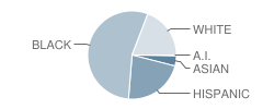 John F Kennedy @ Marshall Middle School Student Race Distribution