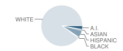 Red Hills Middle School Student Race Distribution