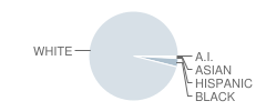 Western Greenbrier Junior High School Student Race Distribution